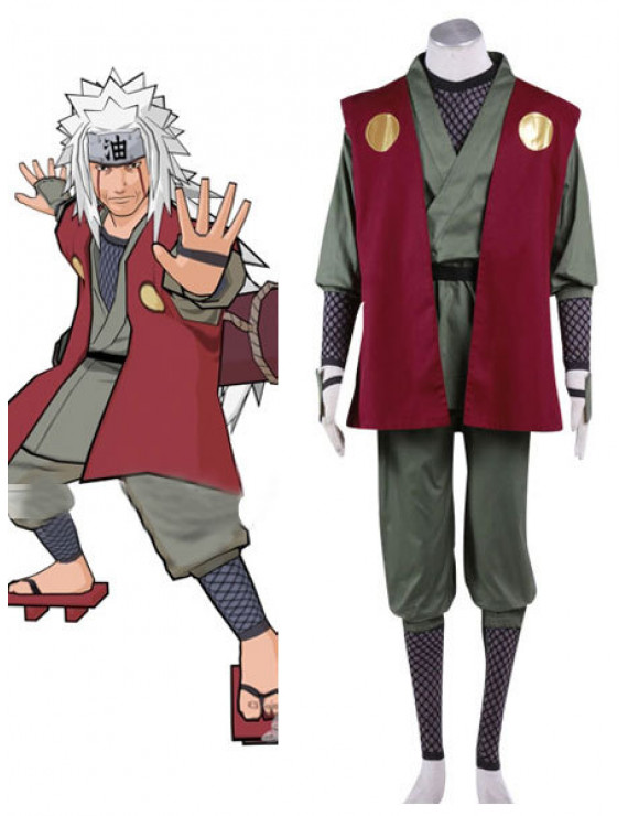 Naruto Uchiha Jiraiya Anime Cosplay Costume