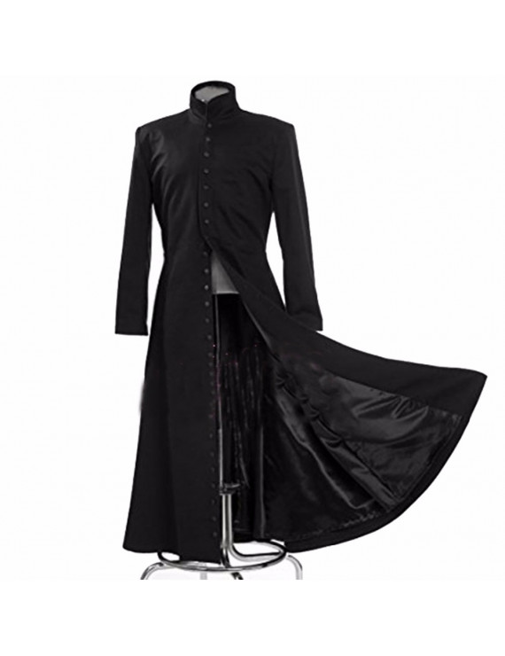 The Matrix Neo Black Coat Cosplay Costume