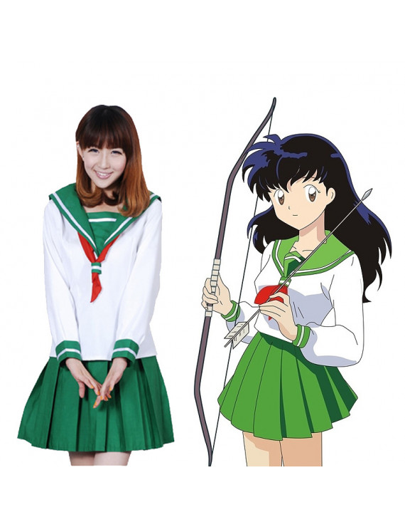 Inuyasha Higurashi Kagome School Uniforms Cosplay Costumes 