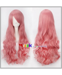 One Piece Perona Pink Long Curly Cosplay Wig