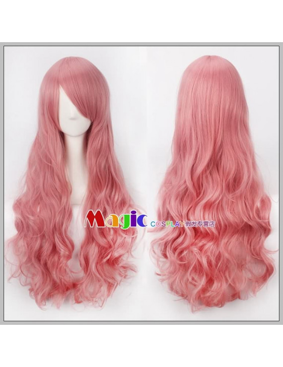 One Piece Perona Pink Long Curly Cosplay Wig