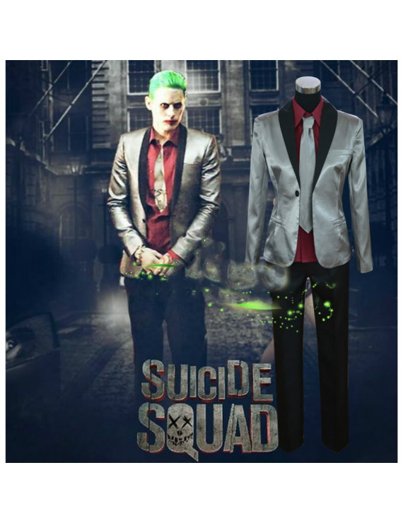 Suicide Squad Joker Jared Leto Outfit Cosplay Costume