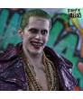 Suicide Squad Joker Jared Leto Purple Pu Coat Windbreaker Cosplay Costumes