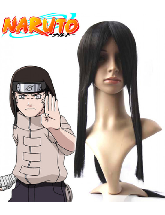 Naruto Shippuden Hyuuga Neji Black Cosplay Wig