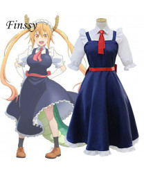 Maid Dress Cosplay Costume for Miss Kobayashi's Dragon