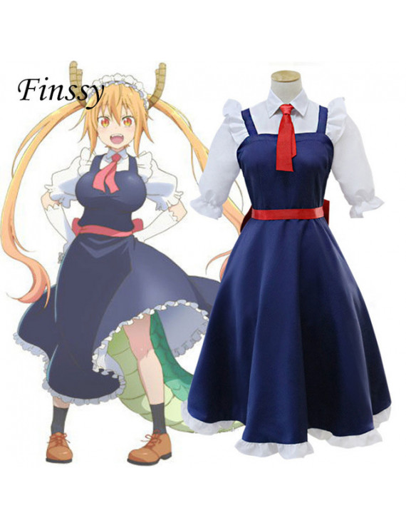 Maid Dress Cosplay Costume for Miss Kobayashi's Dragon