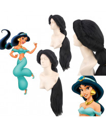 Aladdin Disney Princess Jasmine Synthetic Hair Cosplay Wig