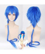 The Labyrinth Of Magic Aladdin Blue Ponytail Cosplay Wig 120 cm