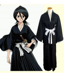 Bleach Kuchiki Rukia Soul Reaper Uniform Cosplay Costume