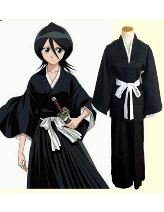 Bleach Kuchiki Rukia Soul Reaper Uniform Cosplay Costume