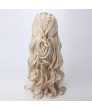 Game of Thrones Daenerys Targaryen Khaleesi Long Blonde Cosplay Wig