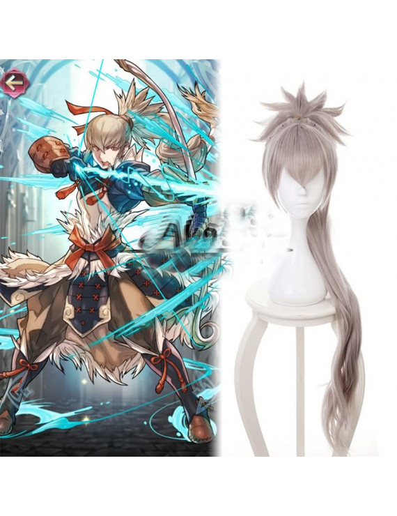 Fire Emblem Fates IF Takumi Light Grey Cosplay Wig