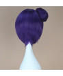 Naruto Konan Purple Short Straight Cosplay Costume Wig