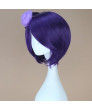 Naruto Konan Purple Short Straight Cosplay Costume Wig