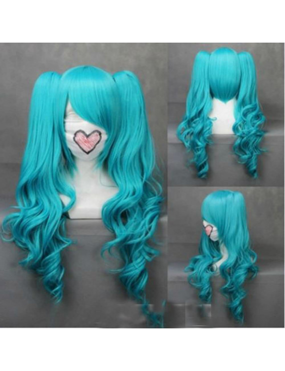 VOCALOID 2 Hatsune Miku Mixed Blue Cosplay Wig