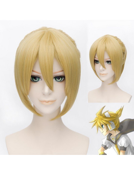 Vocaloid Kagamine Rin Blonde Cosplay Wig