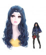 Descendants 2 Evie Long Wavy Blue Cosplay Wig Braided 