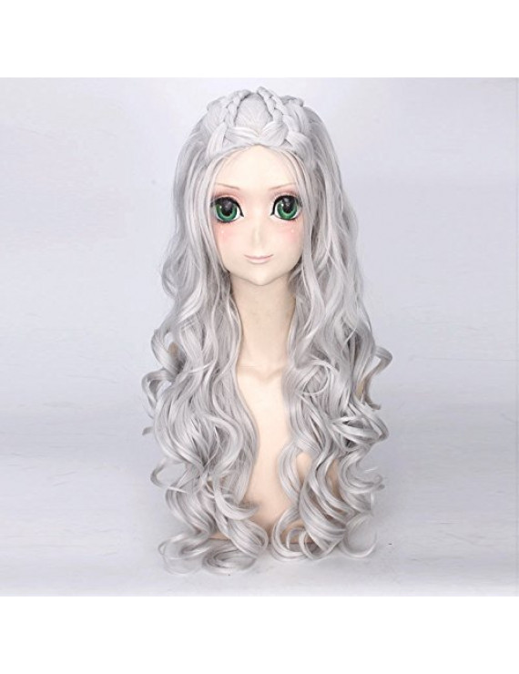 Game of Thrones Daenerys Targaryen Gray Cosplay Wig