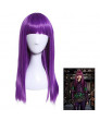 Descendants 2 Mal Purple Long Staight Cosplay Wig