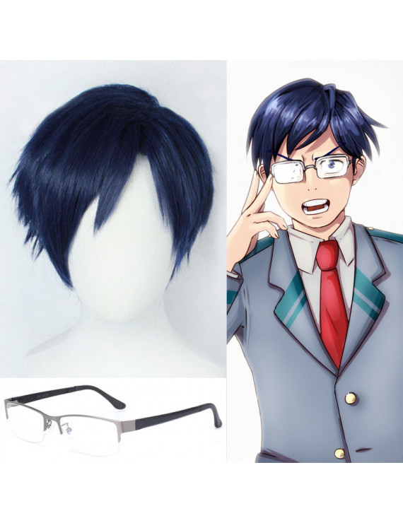 Boku No Hero Akademia My Hero Academia Ingenium Iida Tenya Blue Cosplay Wig