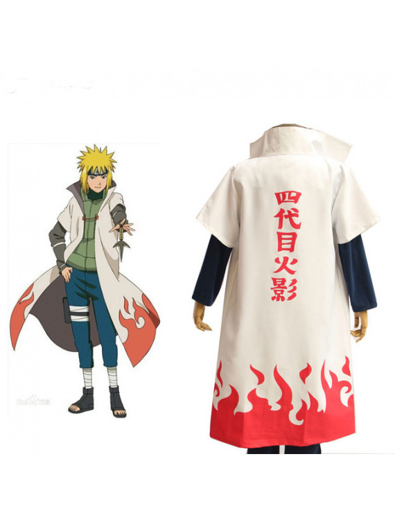 Naruto Yondaime 4th hokage cloak Cosplay Costume