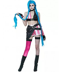 League Of Legends LOL Jinx Cosplay Suit Costume 