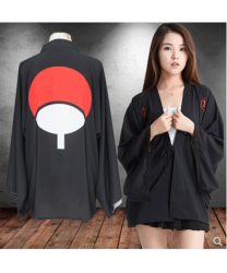 Naruto Sasuke Uchiha Chiffon Pajamas Bathrobe Homewear Cloak