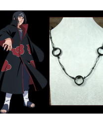 Naruto Uchiha Itachi Necklace Cosplay Props with Three Rings