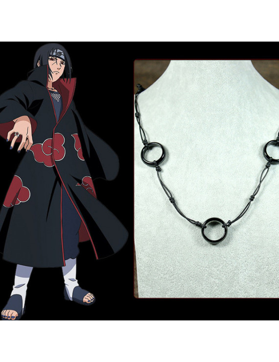 Naruto Uchiha Itachi Necklace Cosplay Props with Three Rings