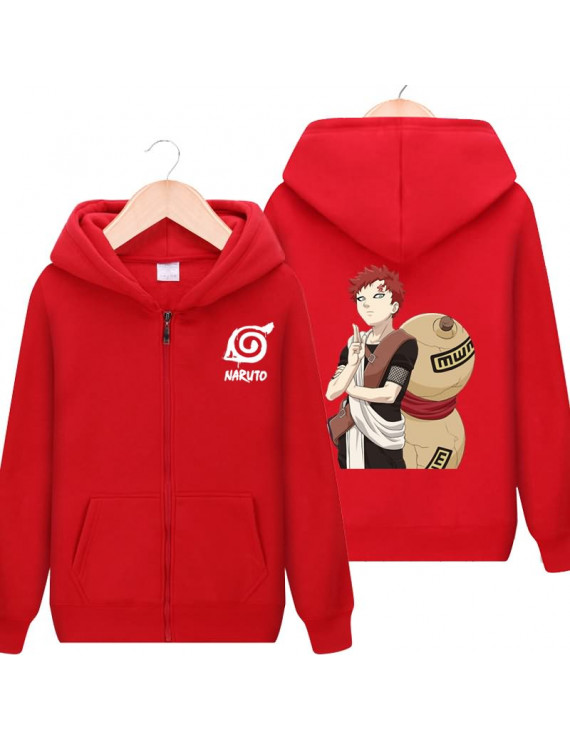 Naruto Gaara Naruto Clan Red Hoodies