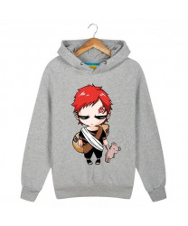 Custom Naruto Gaara Naruto Clan Grey 3D Print Sweatshirt Hoodies