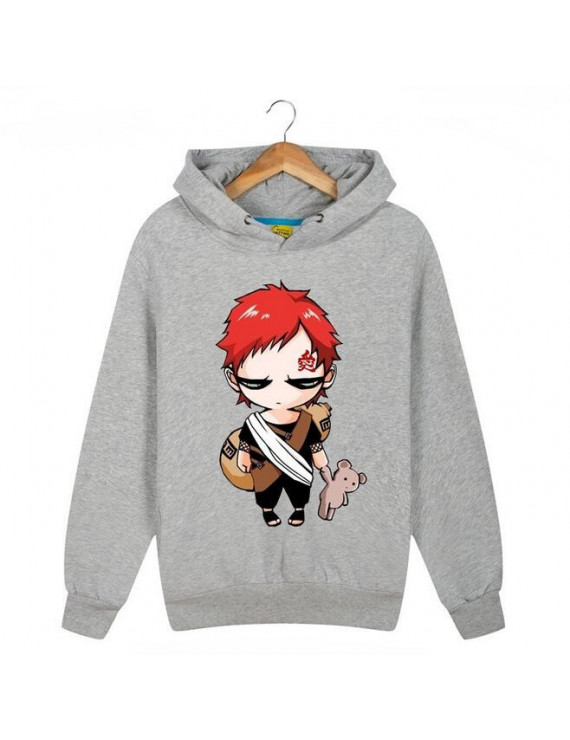 Custom Naruto Gaara Naruto Clan Grey 3D Print Sweatshirt Hoodies