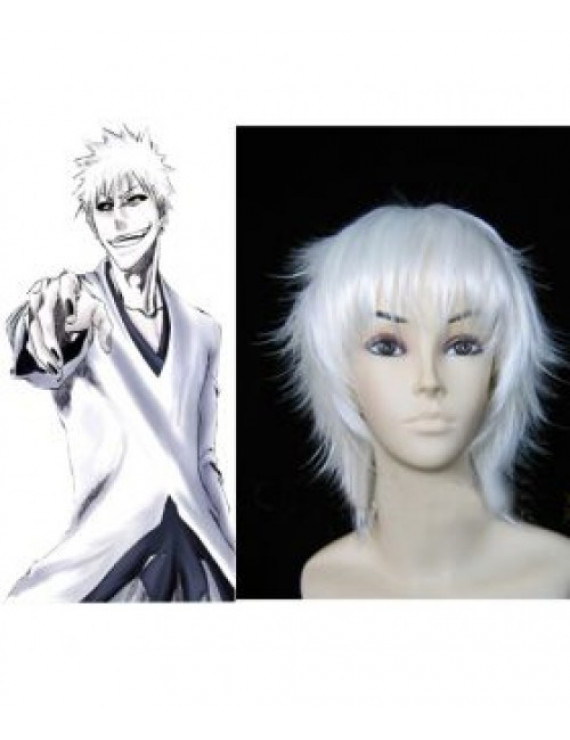 Bleach Hollow Kurosaki Ichigo White Short Cosplay Wig