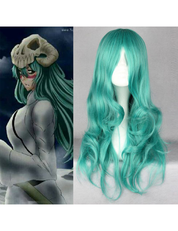 Bleach Neliel Tu Oderschvank Long Wavy Cyan Cosplay Wig