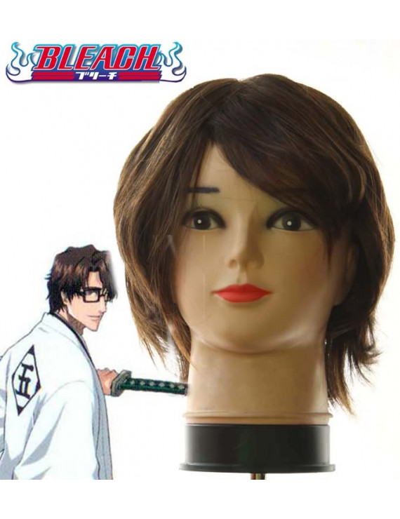Bleach Aizen Sousuke Brown Short Curly Cosplay Wig