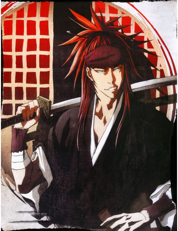 Bleach 6th Division Abarai Renji Cosplay Wig