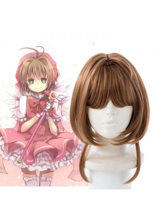 Clear Card Sakura Kinomoto sakura Cosplay Wig 