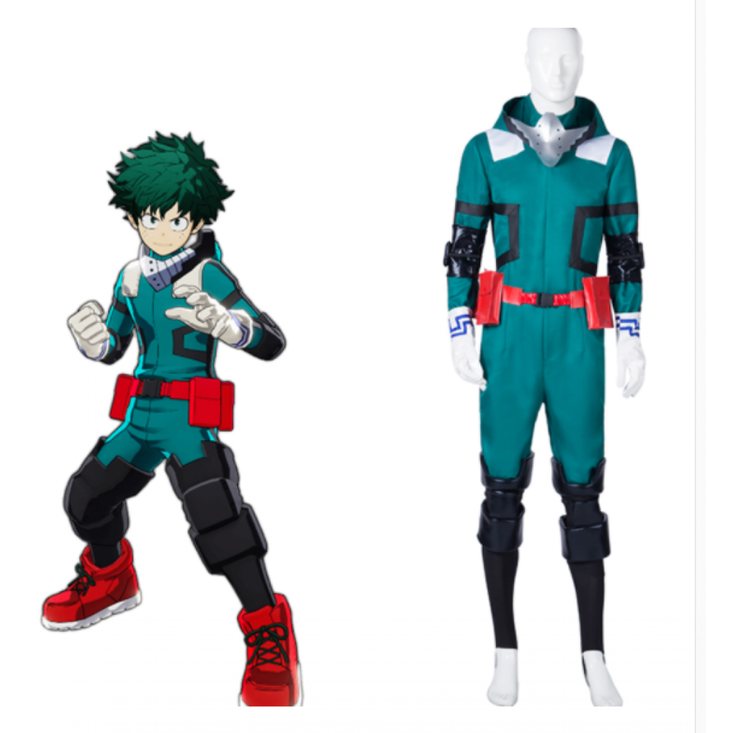 My Hero Academia Izuku Midoriya Deku Battle Cosplay Costume