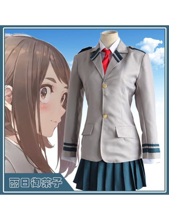 My Hero Academia Uraraka Izuku Shoto Todoroki School Uniform Cosplay Costume