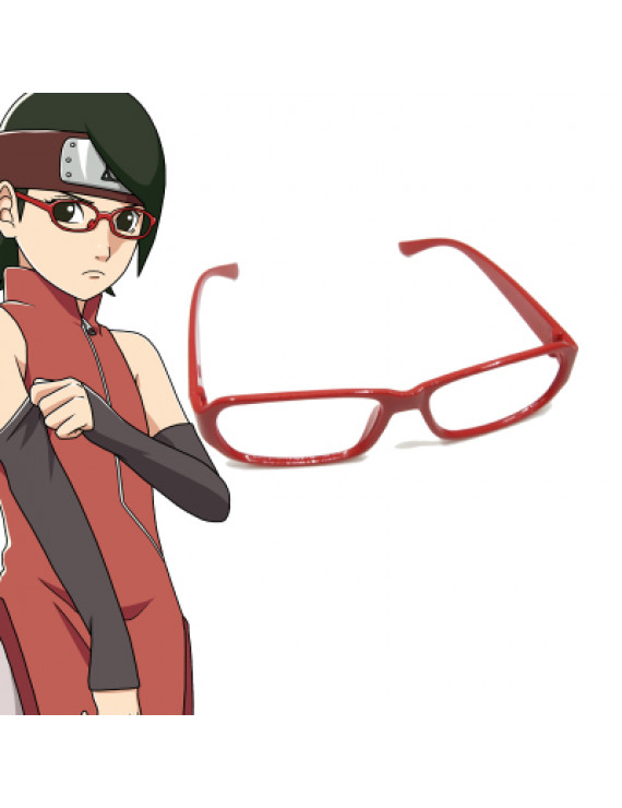 Naruto Uchiha Sarada Cosplay Red Glasses