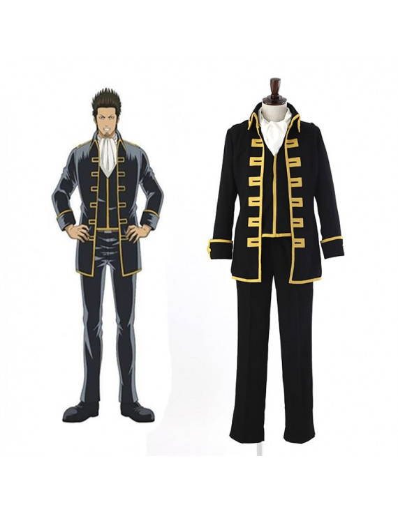 Gintama Kondou Isao Halloween Cosplay Costume Uniform 