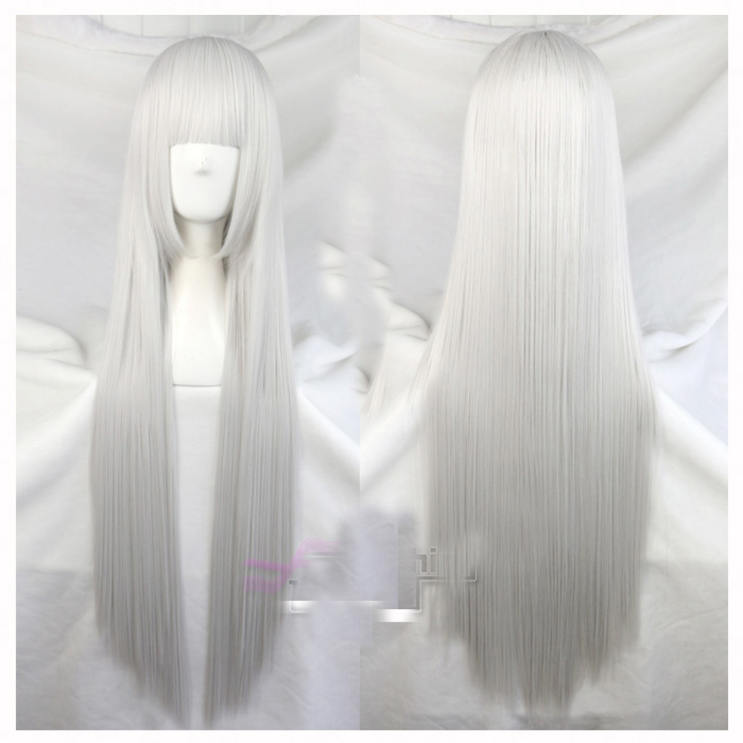 Rozen Maiden Mercury Lamp Silver White Cosplay Wig ( free shipping