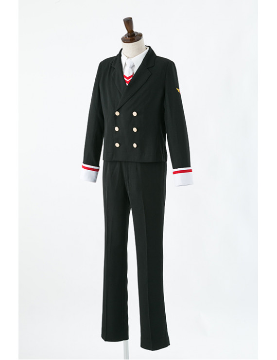 Clear Card Sakura Boy's Winter Clothes Cosplay Costume