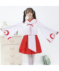 Inuyasha Kikyo Kimono Cosplay Costumes Halloween