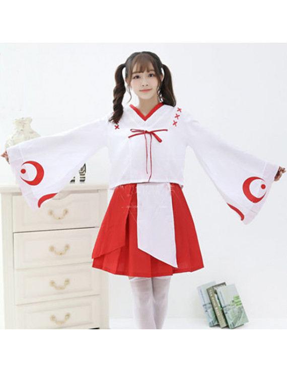 Inuyasha Kikyo Kimono Cosplay Costumes Halloween