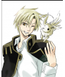 07-Ghost Mikage Short Golden Cosplay Wig