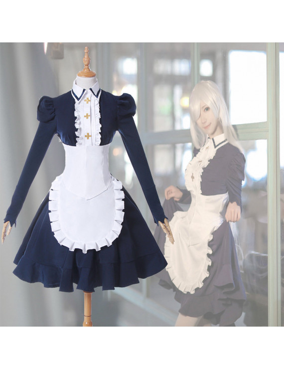 The Seven Deadly Sins Elizabeth Liones Lolita Maid Dress Cosplay Costumes