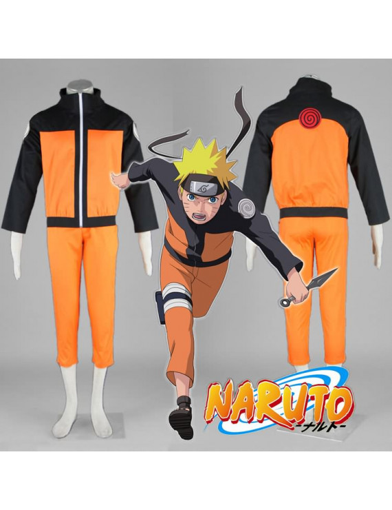 Naruto Shippuden Uzumaki Naruto Anime Cosplay Costume