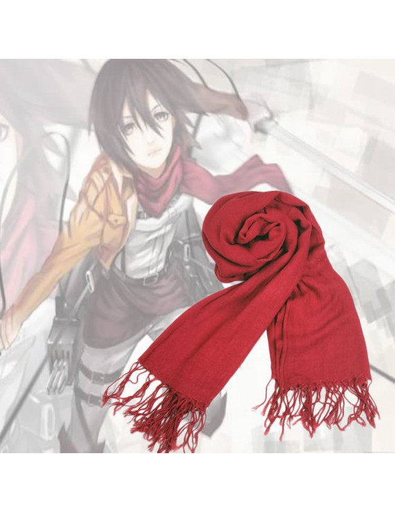 Attack on Titan Mikasa Ackerman Cosplay Scarf