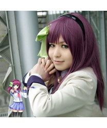 Angel Beats! Nakamura Yuri Purple Long Straight Cosplay Wig